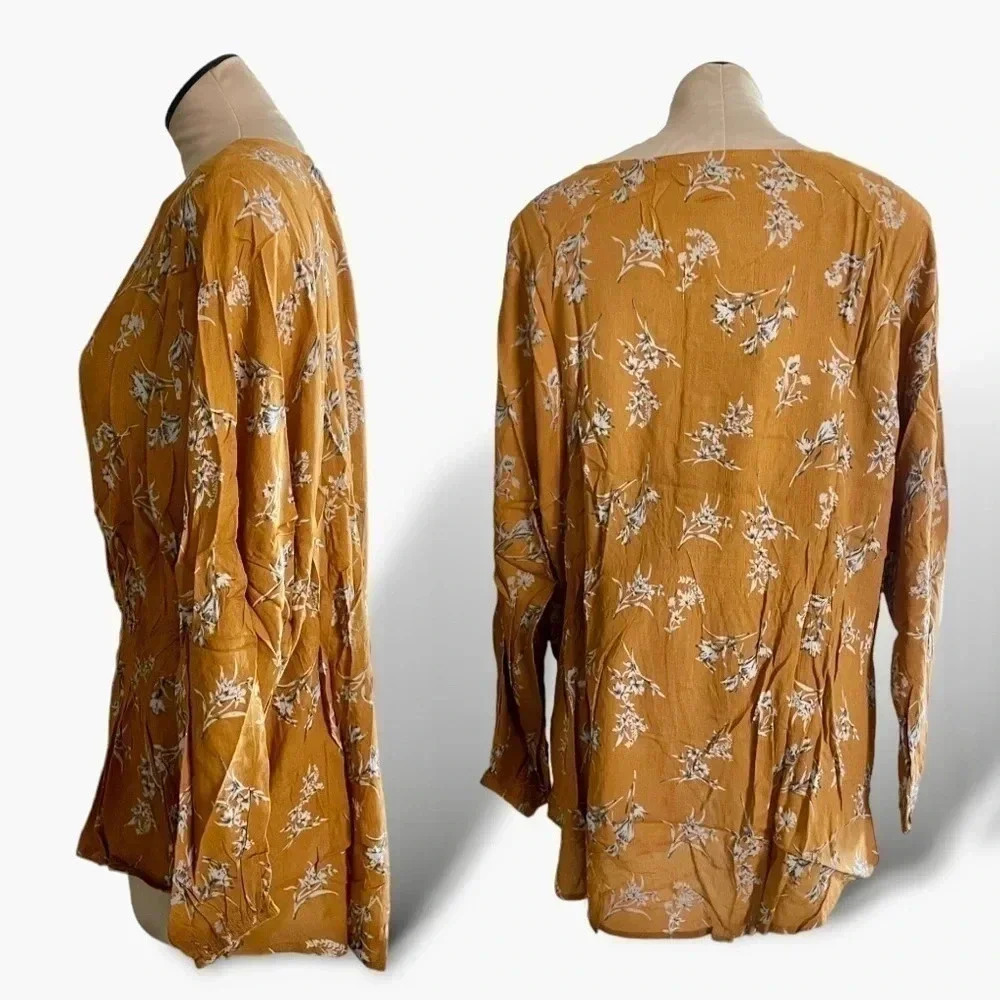 Mustard Floral Tunic​​​​ - Picture 9 of 10